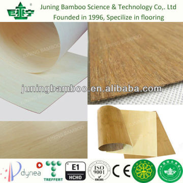 Strand woven bamboo veneers for bamboo furniture, flooring, decking