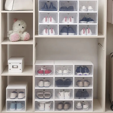 Choice Fun Home Multi-Color Stackable Shoe Storage Box