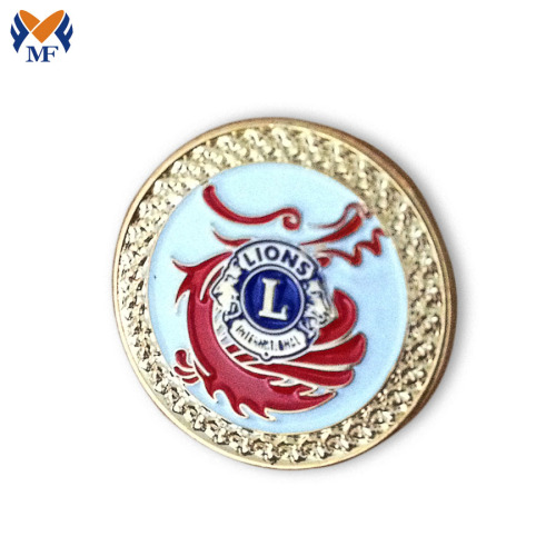 Customized Metal Logo Lion Pin Badges