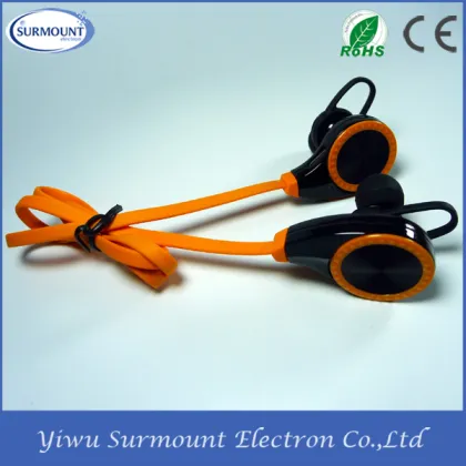 Latest fashion long top design oem bluetooth headset radio earphone
