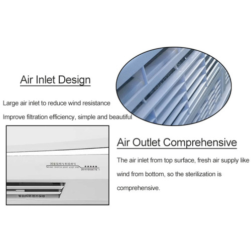 Purificador de aire para aulas Esterilizador de aire para restaurantes