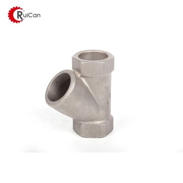 architectural hardware stainless steel 3-way pipe joint