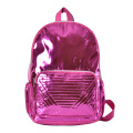 Bookbag Pink Fantasie Glitzer holographischer PU -Rucksack für Mädchen