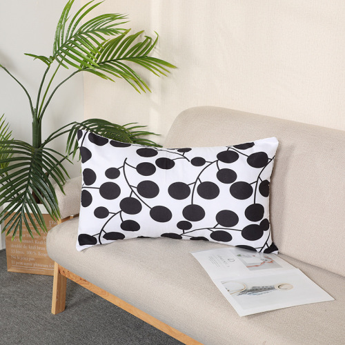 Cushion Office Elegant Rectangle Lumbar Pillow Case