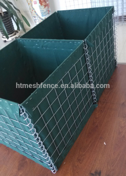 Hesco Earth Filled MIL Standard Barrier