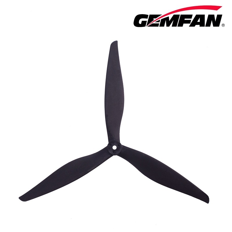 10 Inch 1070 Propeller Black 3-Blade Drone