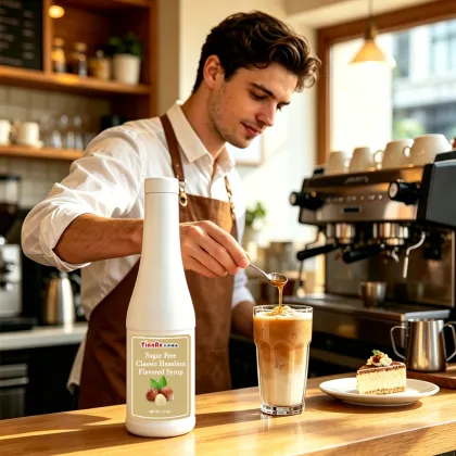 Sugar syrup with no sugar and caramel flavor
