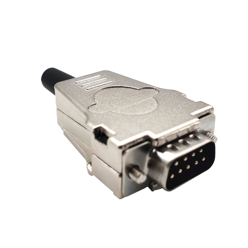 SVLEC afgeschermd DB9 D-Sub 9-PIN mannelijke Crimp Connector