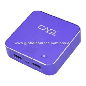 6,600mAh Mobile Phone Battery Charger with Aluminum Housing, Built-in Power Indicator