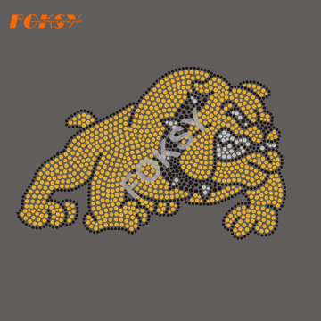 Mother of Bulldog Hot Fix Rhinestone Motif