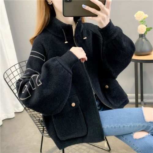 Coats And Jackets women's fashion all match loose short zip coat Manufactory