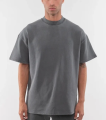 Alta calidad 100 Algodón de algodón Lavado de ácido de algodón 250 GSM Camiseta Vintage Men T Shirt