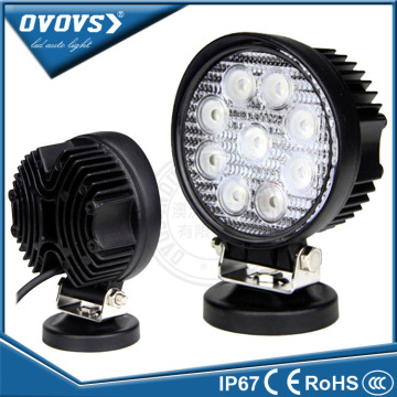 OVOVS round led headlight 27w off road work light for truck