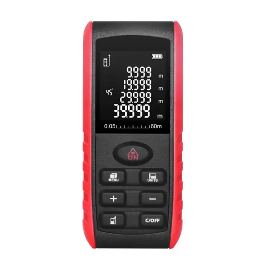 E60 Long Range Laser Distance Meter with 60M Electronic Angle Sensor