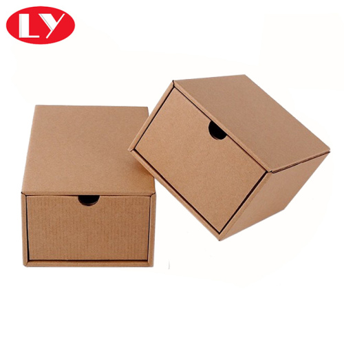 Brązowe pudełko z szufladami kraft do pudełka do pakowania belte