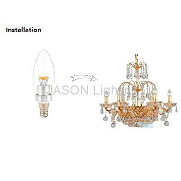 3W Dimmable E14 LED Candle Chandelier lighting