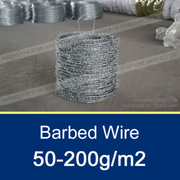 50-200g/m2 /500MM Barbed Wire Different Types