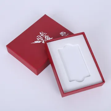 Custom VIP Card Red Paper Box with Foam
