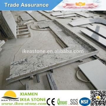 Persa Pearl White Granite U Shape Kitchen Countertops Lowes