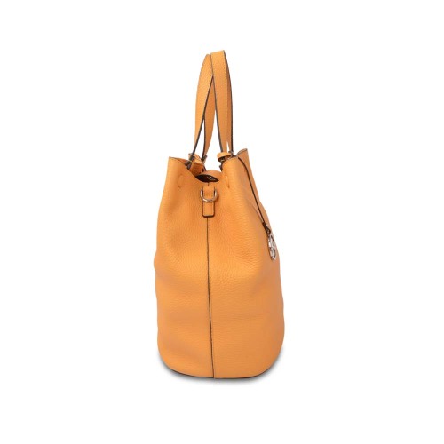 Elegante bolso de cuero con forma de lazo para niñas genuinas