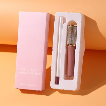 Lippenstift private label lip voering lippenstift set 2in1
