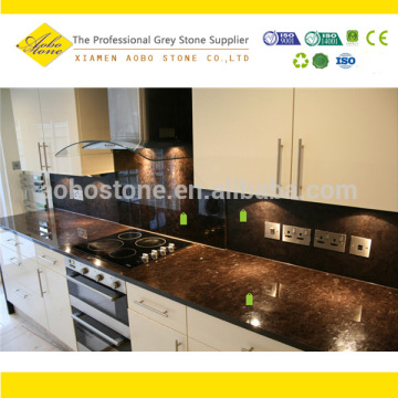 Angola Brown Granite Kitchen Countertop With One Piece Sink