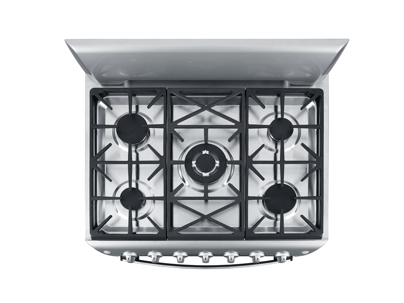 5-burner gas stove with oven