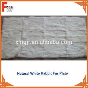 Chinese Natural White Rabbit Skin Plate