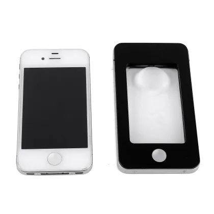 5x Ultra-Thin Portable Mobile Phone Magnifying Glass with LED Light