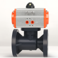 Katup Bola Flange Pneumatik FRPP DN25 hingga DN200