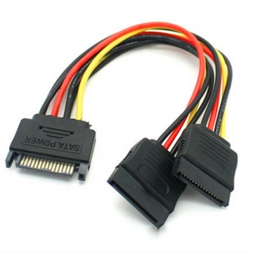 SATA 15Pin Male to 2 Female Power Cable