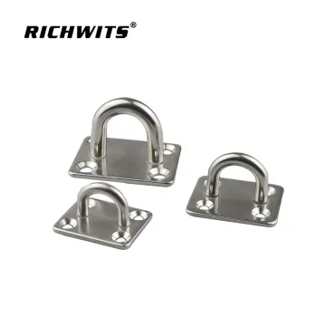 Hot Sale rigging wall mount plate Stainless Steel Pad Eye Marine Square Eye Pad Plate
