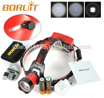 Newest Model Color Shell Super Bright B13 L2 Led 10W Rechargeable Headlight