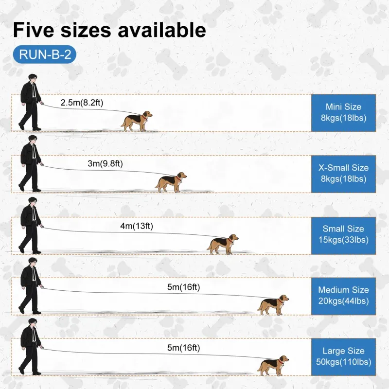 Heavy Duty Retractable Dog Leash for Medium to Large Dogs