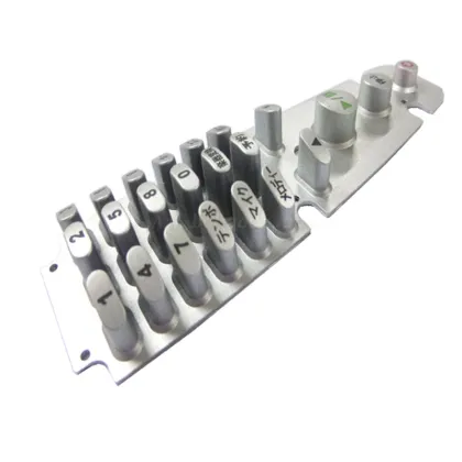 Silver Paint Remote Used Conductive Pills Silicone Keys