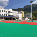 Tribunal de piso de basquete ao ar livre