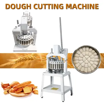 Dough Divider Rounder Machine 30PCS Manual Hydraulic Dough Divider Pizza Bread Bakery Dough Cutting Machine