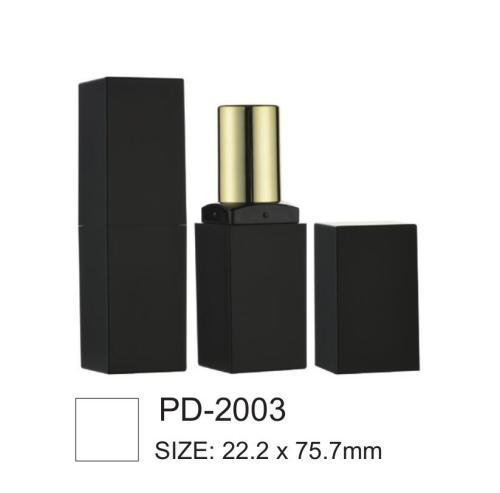 Contenedor cosmético de lápiz labial cuadrado de plástico de alta calidad