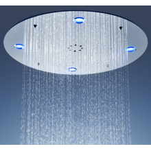 24 &#39;&#39; رأس دش متعدد الوظائف مثبت على السقف مع LED / Rain + Mist + Bubble Function