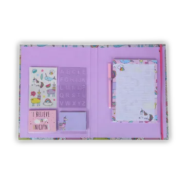 Custom Logo Design Cute Sticky Notes and School Stationery Set Including Kids Notepad and Ball Pen