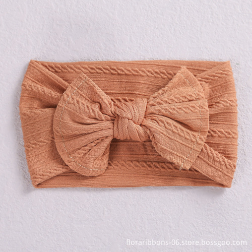 Baby Elastic Headband Jacquard Delicate Nylon Bow Children's Accessory