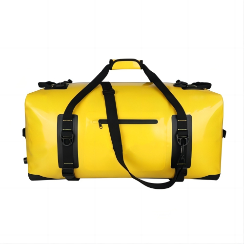 黄色の頑丈な防水ダッフルバッグ