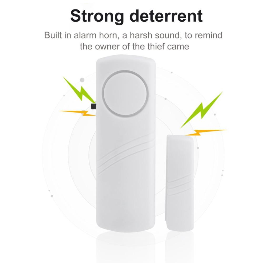 Door Window Wireless Burglar Alarm With Magnetic Sensor Home Safety Wireless Longer System Security Device