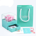 Baschetta regalo acrilica Top Square Rose Packaging