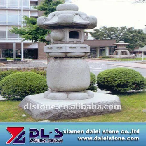 Outdoor stone lantern