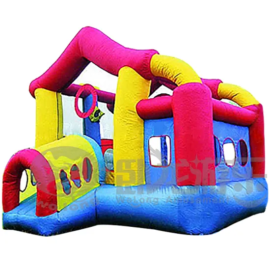 Factory manufacturing air inflated jumping castle