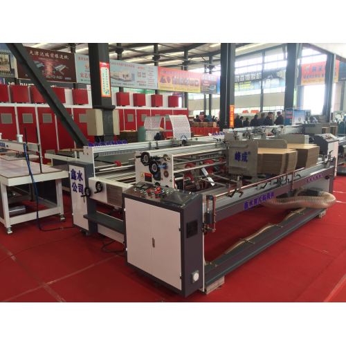 Manual corrugated carton foldig gluing machine