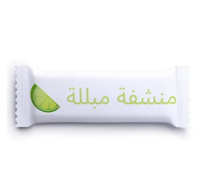 Customized brand single pack disposable roll wet towel