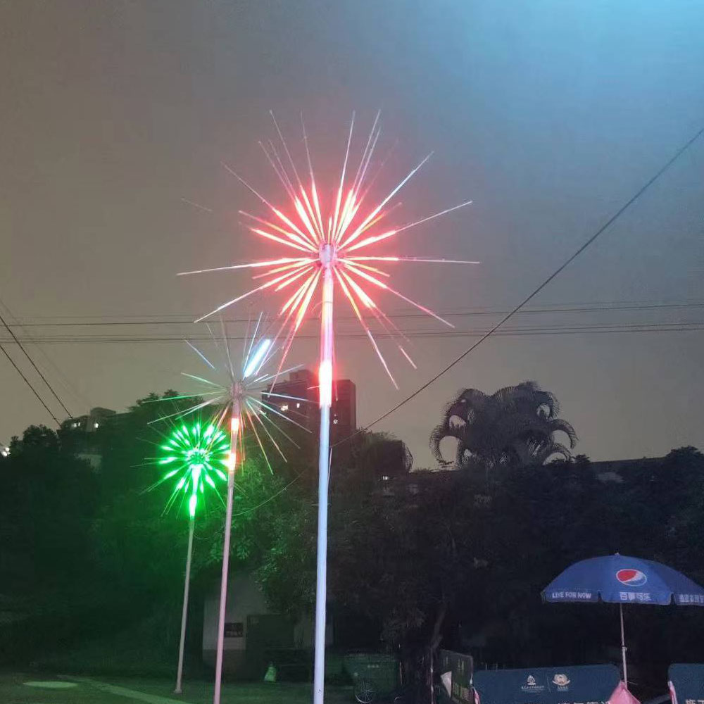 Tema Park Pajsaġġ 3D Meteor Tube Light