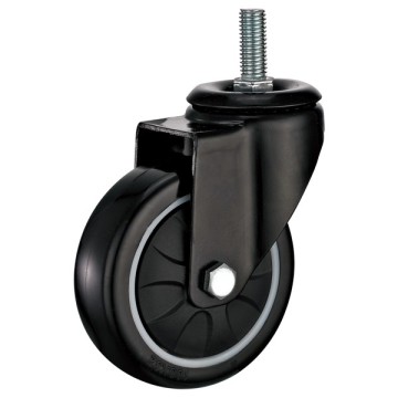 63mm Thread Stem Industrial PU Caster with PP core